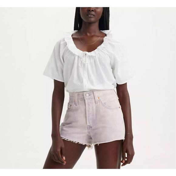 Levi’s 501 Original Fit High Rise Shorts Size 31 - Picture 5 of 5